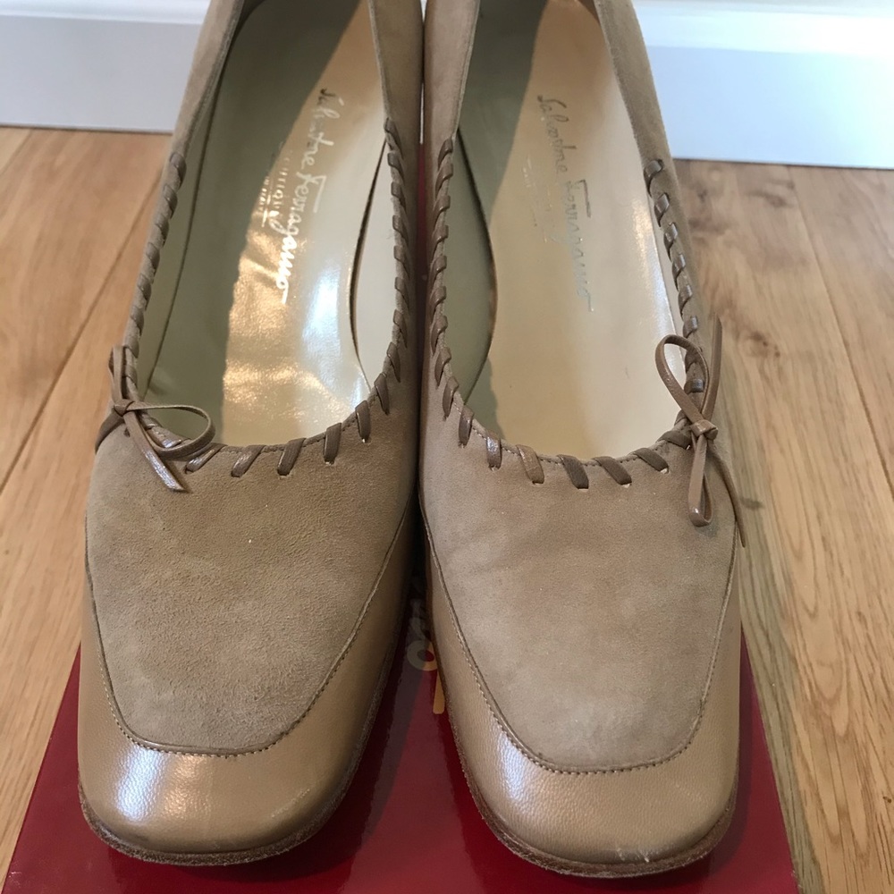 Salvatore Ferragamo bright hight heels size 10